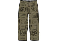 Supreme Paisley Grid Chino Pant Olive