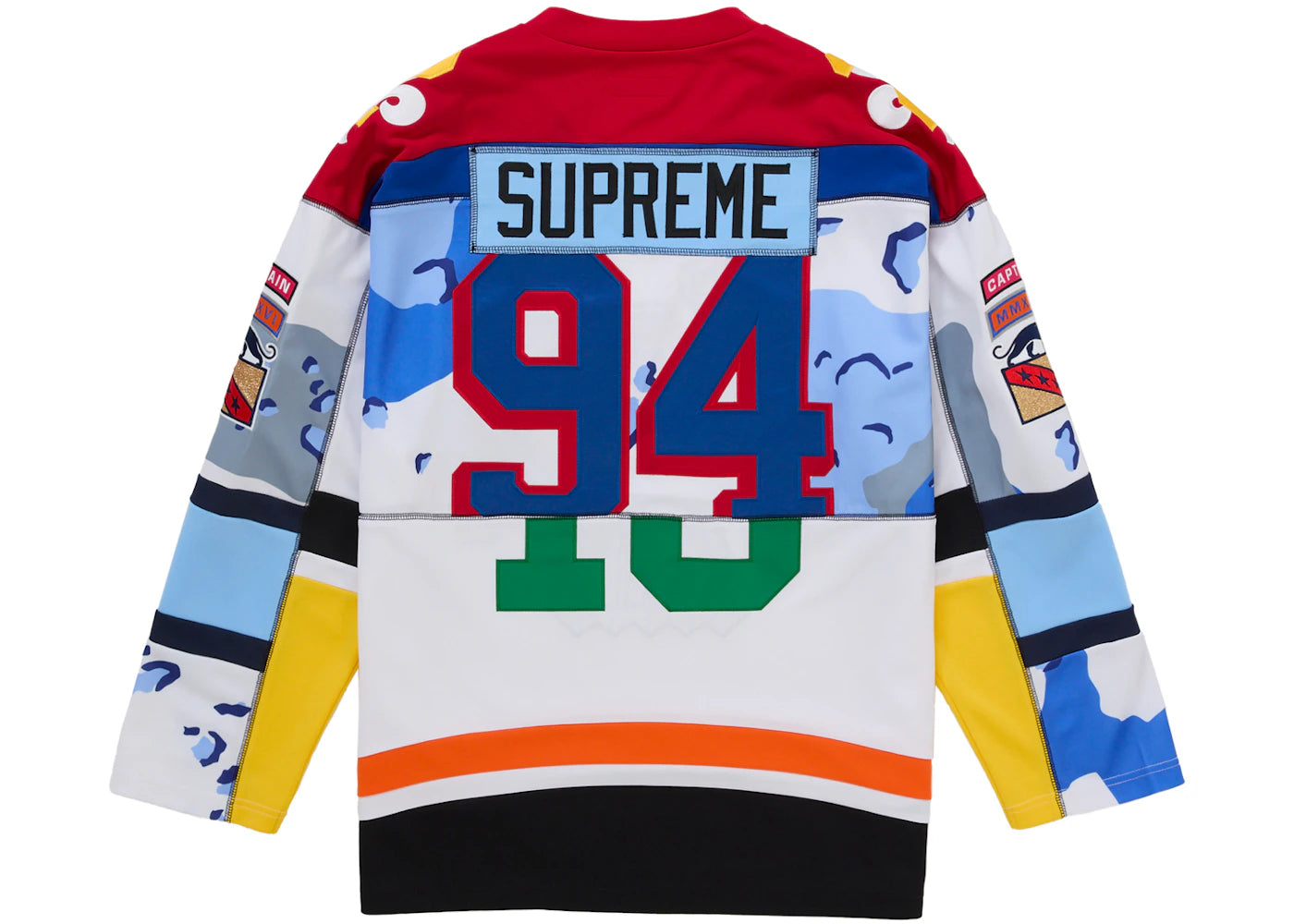 Supreme Paneled Hockey Jersey White - vue secondaire B