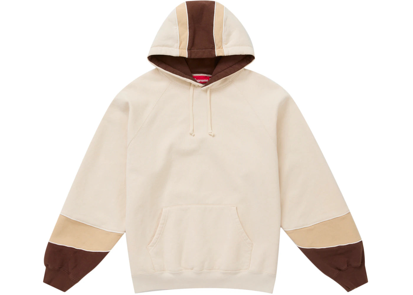 Supreme Paneled Hooded Sweatshirt (SS25) Natural - vue secondaire A