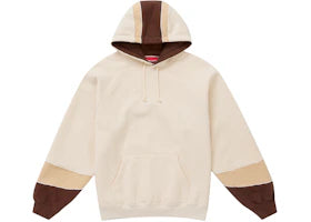 Supreme Paneled Hooded Sweatshirt (SS25) Natural - vue 360