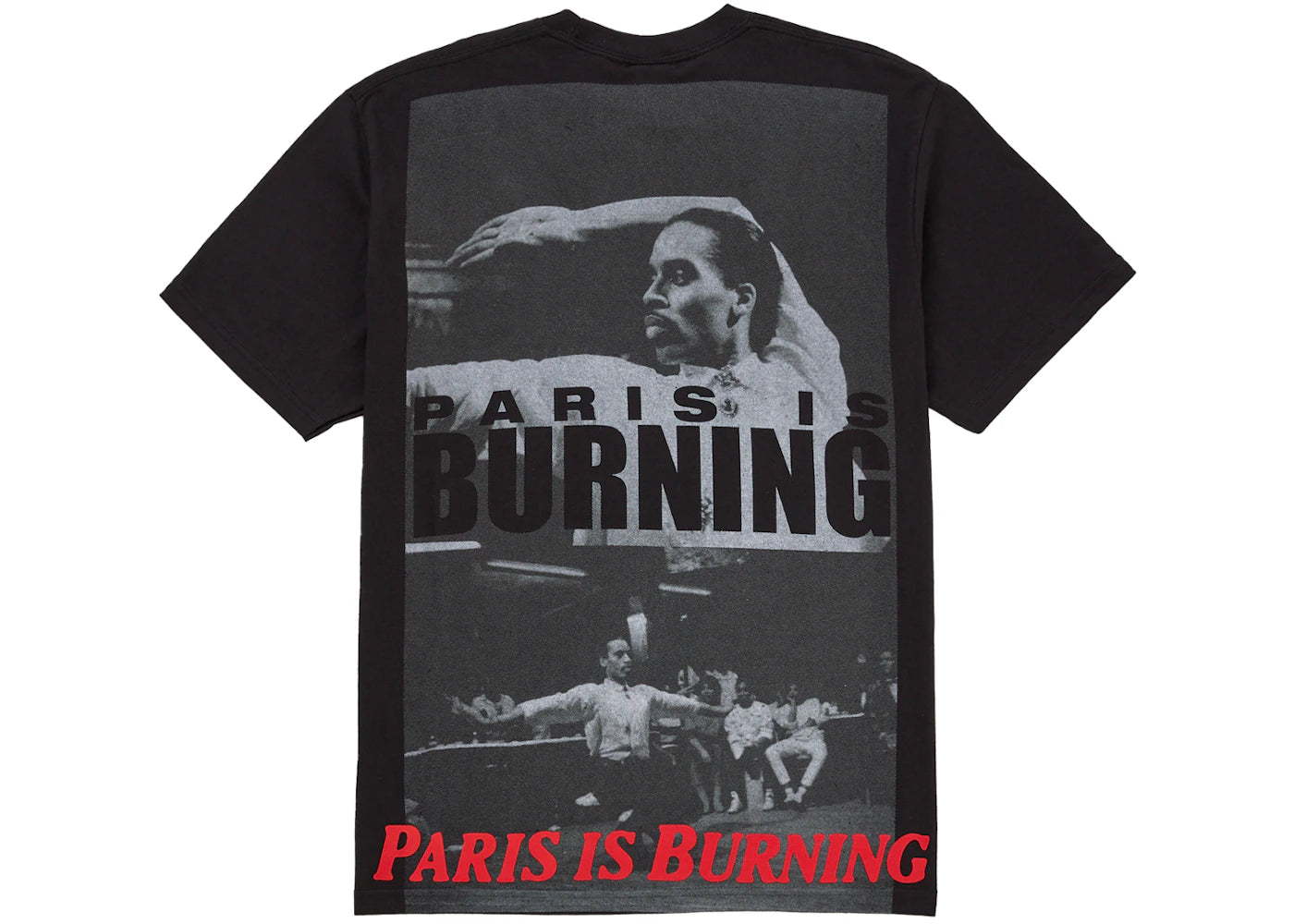 Supreme Paris Is Burning Tee Black - vue 360