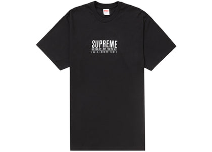 Supreme Paris Tee Black - authentic Supreme product