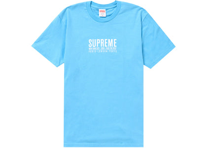 Supreme Paris Tee Bright Blue - authentic Supreme product