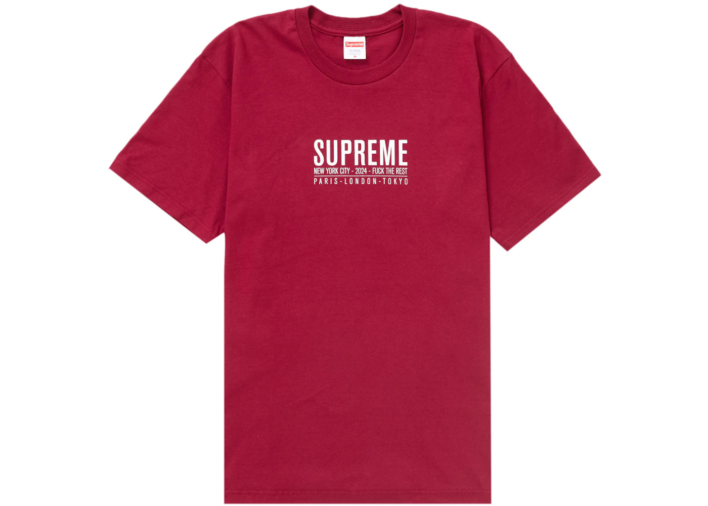 Supreme Paris Tee Cardinal - vue 360