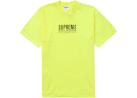 Supreme Paris Tee Fluorescent Yellow