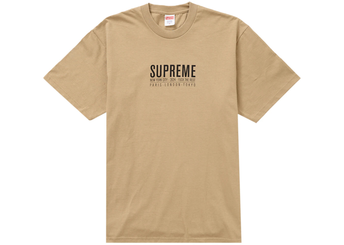 Supreme Paris Tee Khaki - vue secondaire A