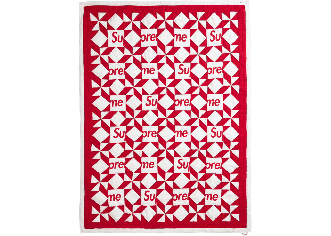 Supreme Patchwork Quilt Red - vue 360