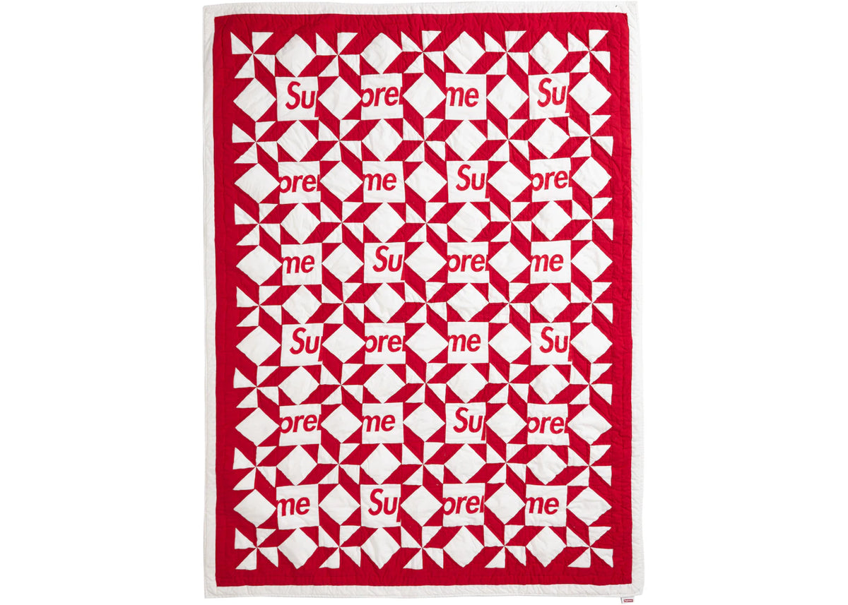 Supreme Patchwork Quilt Red - vue 360