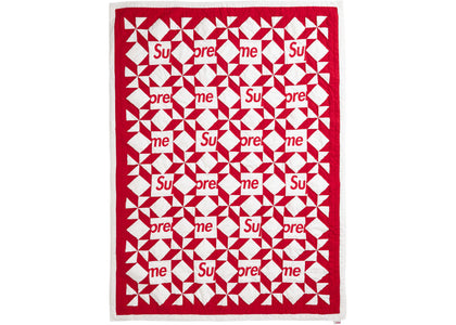 Supreme Patchwork Quilt Red - authentic Supreme product