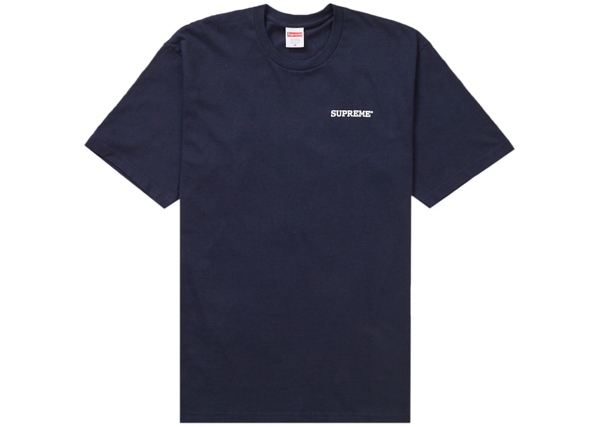 Supreme Patchwork Tee Navy - vue 360