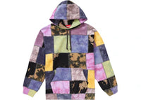 Supreme Patchwork Tie Dye Hooded Sweatshirt Tie Dye