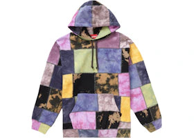 Supreme Patchwork Tie Dye Hooded Sweatshirt Tie Dye