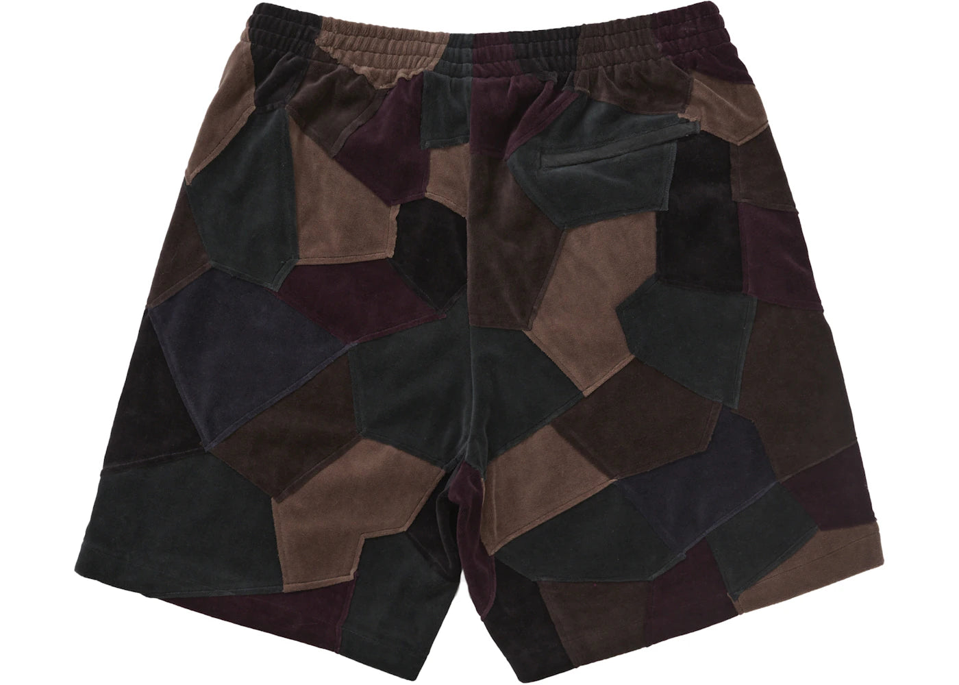 Supreme Patchwork Velour Short Dark Navy - vue secondaire B