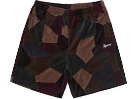 Supreme Patchwork Velour Short Dark Navy - vue 360