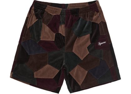 Supreme Patchwork Velour Short Dark Navy - product view 2