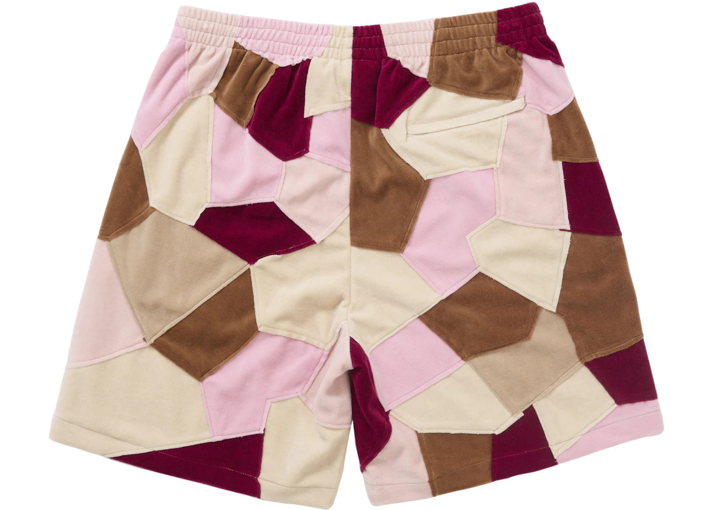 Supreme Patchwork Velour Short Tan - vue secondaire B