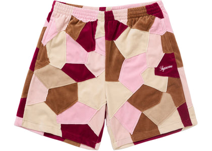 Supreme Patchwork Velour Short Tan - product view 2
