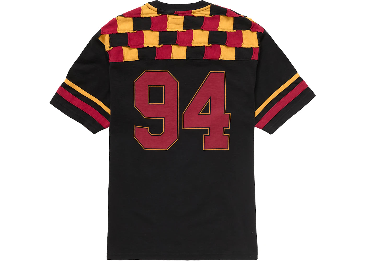 Supreme Patchwork Yoke Football Top Black - vue secondaire B