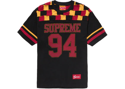Supreme Patchwork Yoke Football Top Black - product view 2