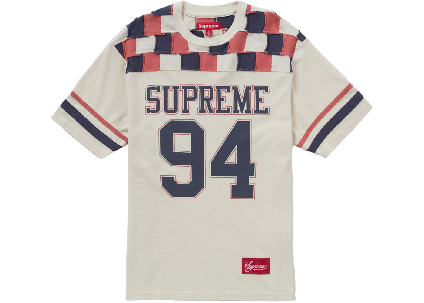 Supreme Patchwork Yoke Football Top Stone - vue secondaire A