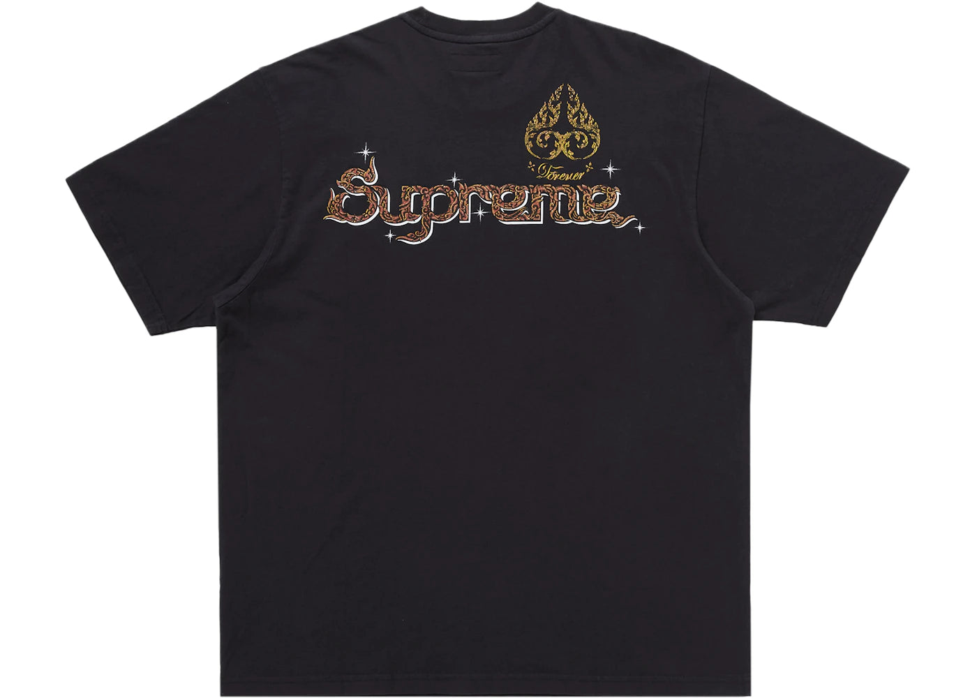 Supreme Peacock S/S Top Black - vue secondaire B