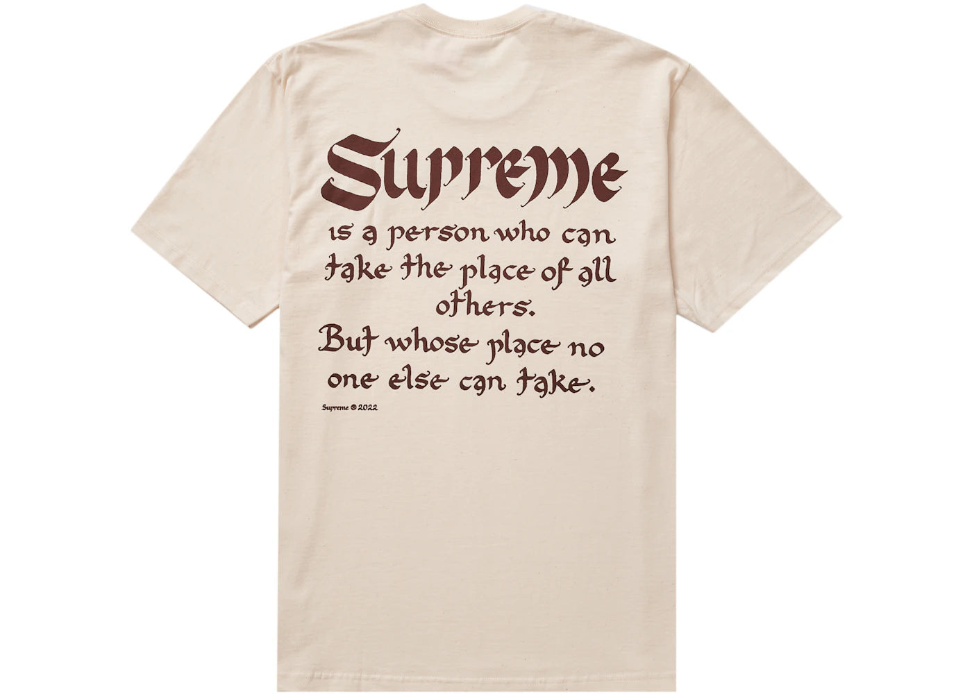 Supreme Person Tee Natural - vue secondaire B