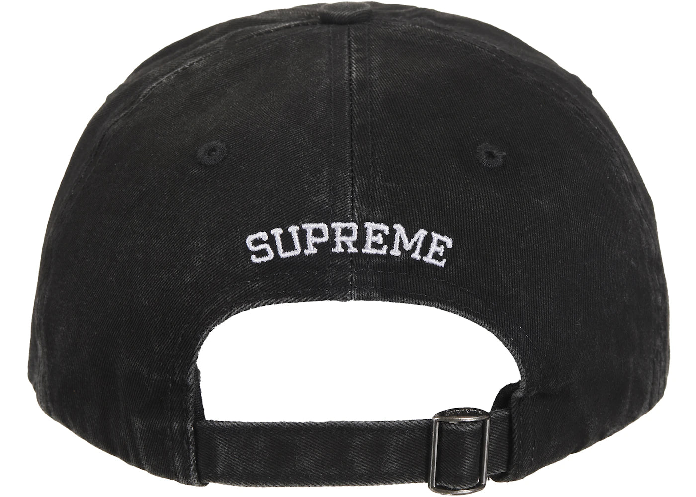 Supreme Pigment Coated 2-Tone S Logo 6-Panel Black - vue secondaire B