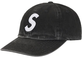 Supreme Pigment Coated 2-Tone S Logo 6-Panel Black