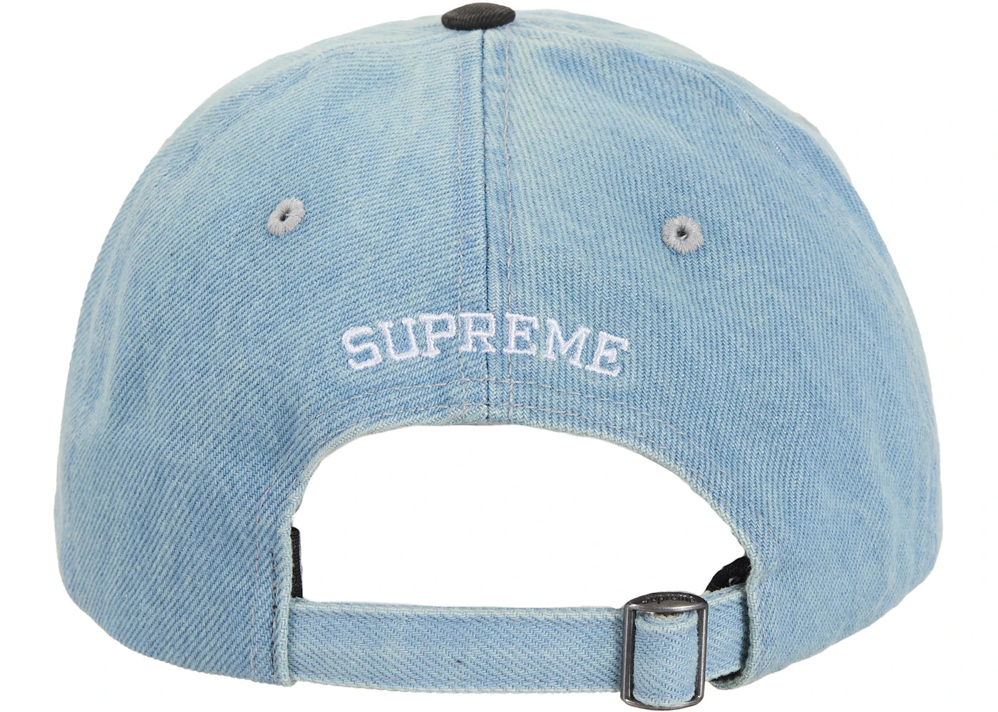 Supreme Pigment Coated 2-Tone S Logo 6-Panel Denim - vue secondaire A