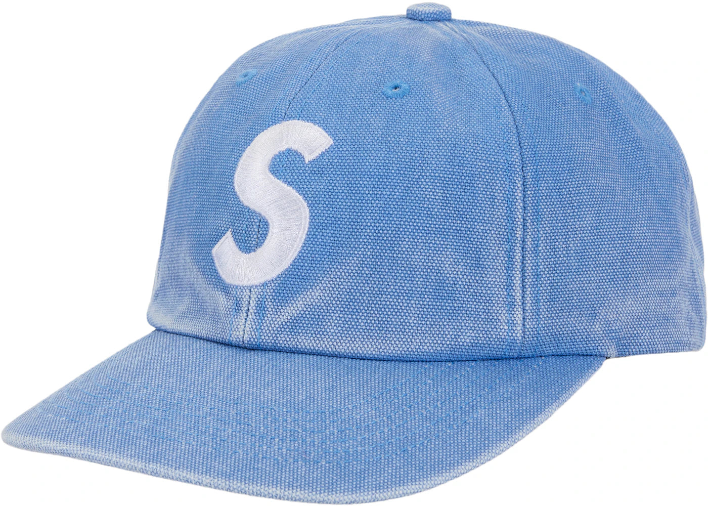 Supreme Pigment Coated S Logo 6-Panel Cap (SS26) Light Blue - vue secondaire A