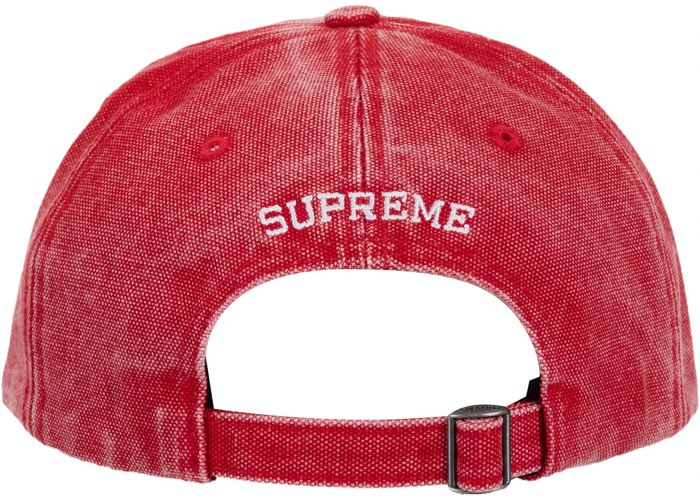 Supreme Pigment Coated S Logo 6-Panel Cap (SS26) Red - vue secondaire B