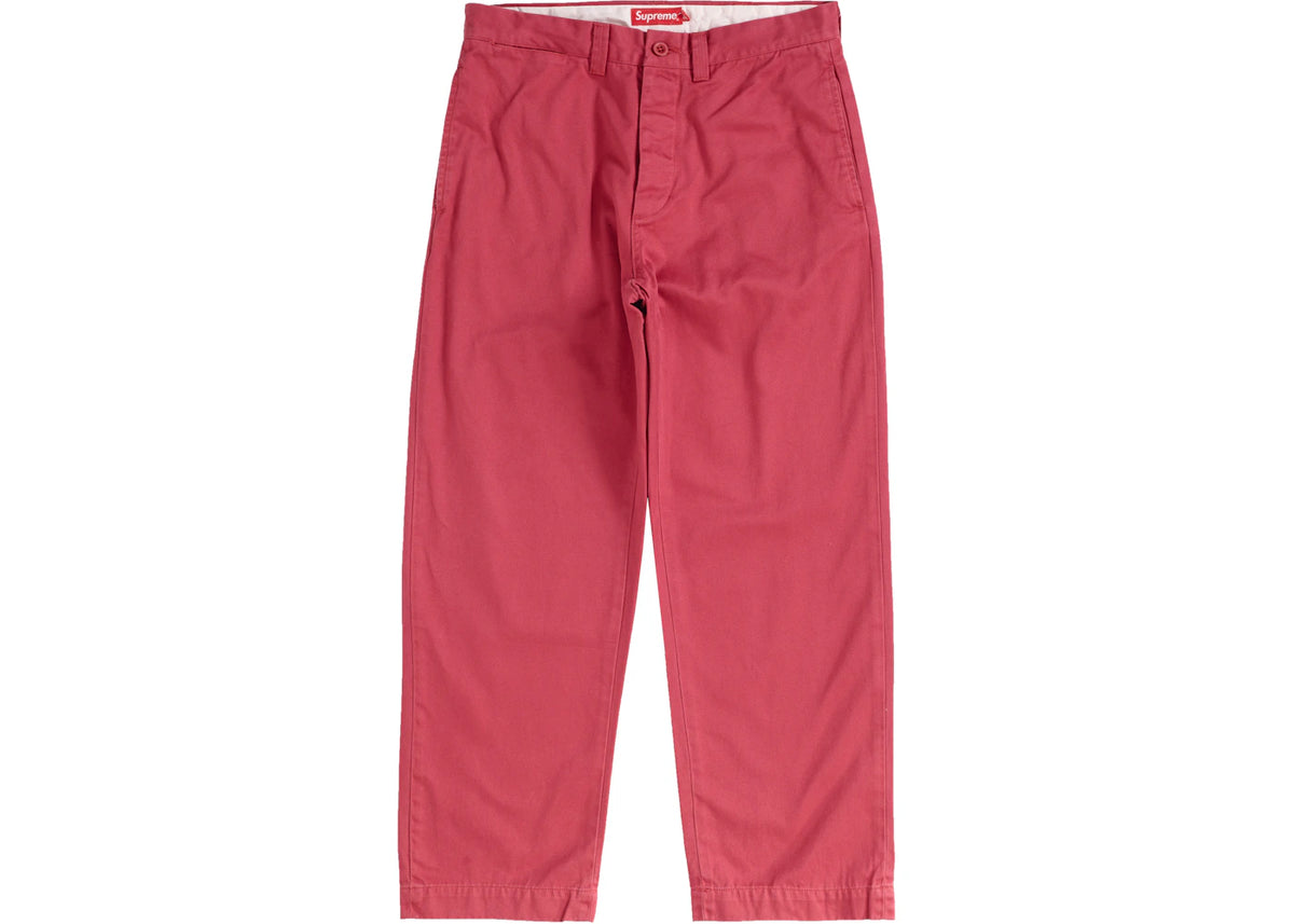 Supreme Pin Up Chino Pant (SS21) Cardinal - vue 360