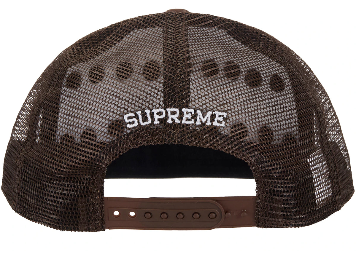 Supreme Pins Mesh Back 5-Panel Brown - vue secondaire B