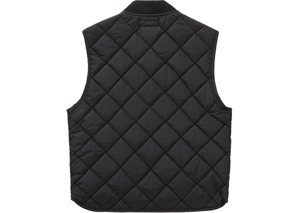 Supreme Pins Quilted Work Vest Black