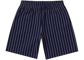 Supreme Pinstripe Sweatshort Navy