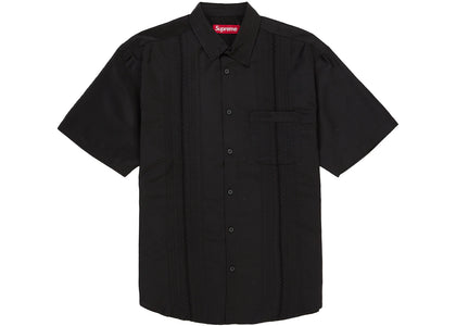 Supreme Pintuck S/S Shirt Black - apparel view 2