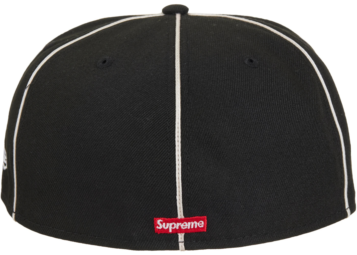 Supreme x New Era Piping Script Logo Cap Black - vue secondaire B