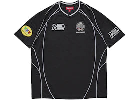 Supreme Piping Soccer Jersey Black