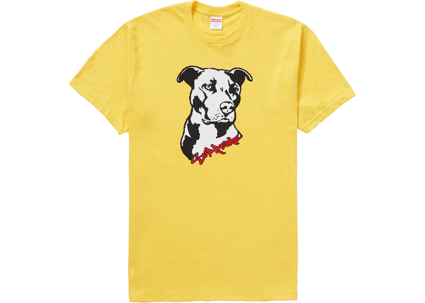 Supreme Pitbull Tee Acid Yellow - vue secondaire A