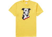 Supreme Pitbull Tee Acid Yellow