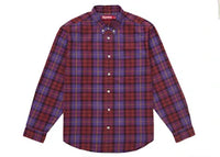 Supreme Plaid Flannel Shirt (FW24) Purple