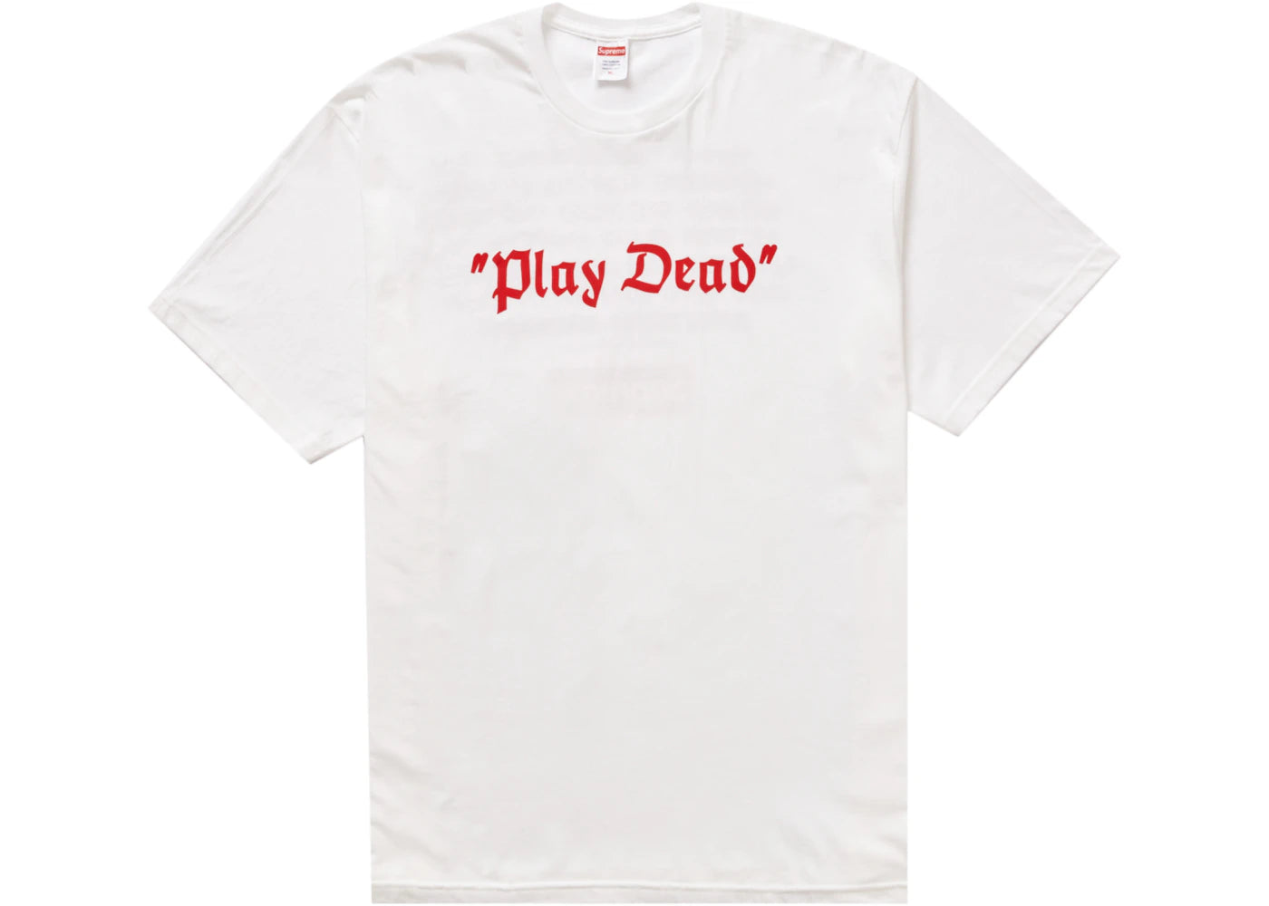 Supreme “Play Dead” Tee White - vue 360