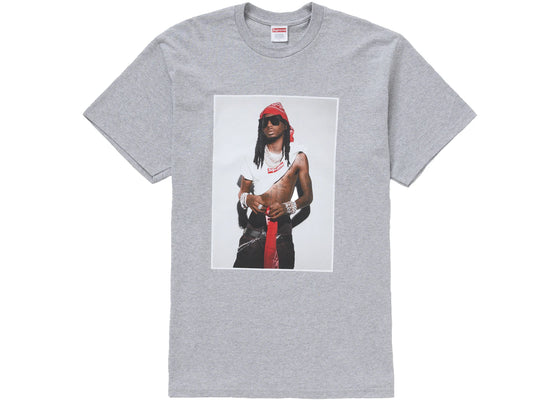 Supreme Playboi Carti Tee Heather Grey sneakers - authentic Supreme shoes