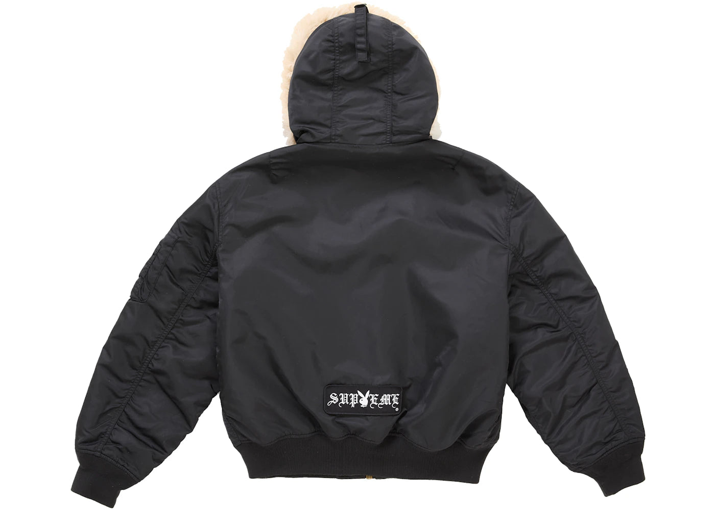Supreme Playboy Hooded MA-1 Black - vue secondaire B