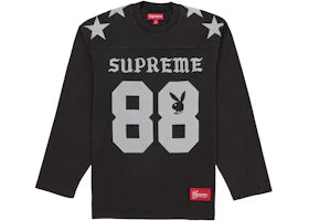 Supreme Playboy L/S Football Top Black - vue 360
