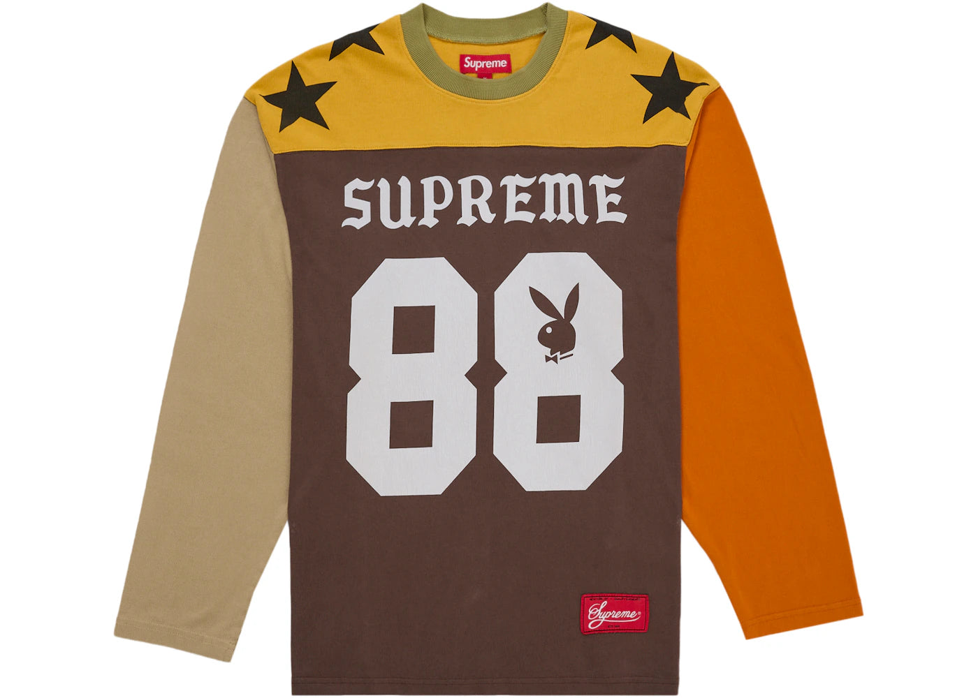Supreme Playboy L/S Football Top Brown - vue 360