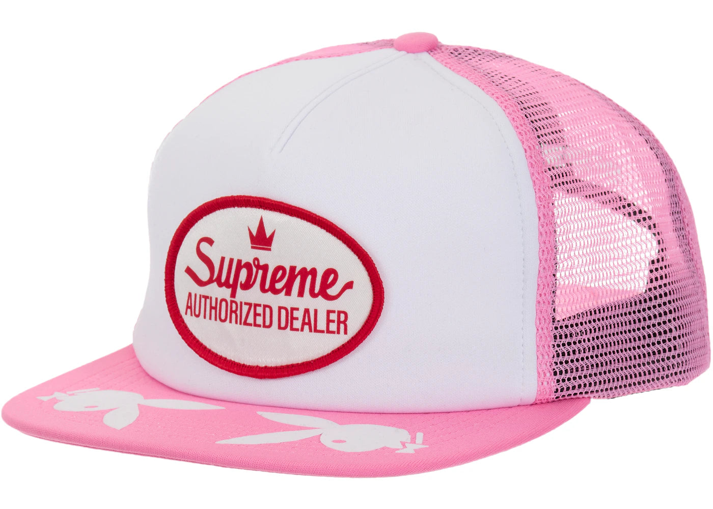 Supreme Playboy Mesh Back 5-Panel Pink - vue secondaire A