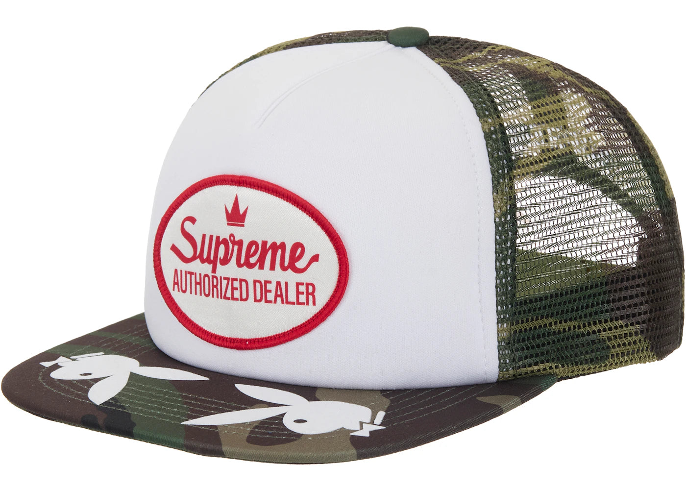 Supreme Playboy Mesh Back 5-Panel Woodland Camo - vue secondaire A