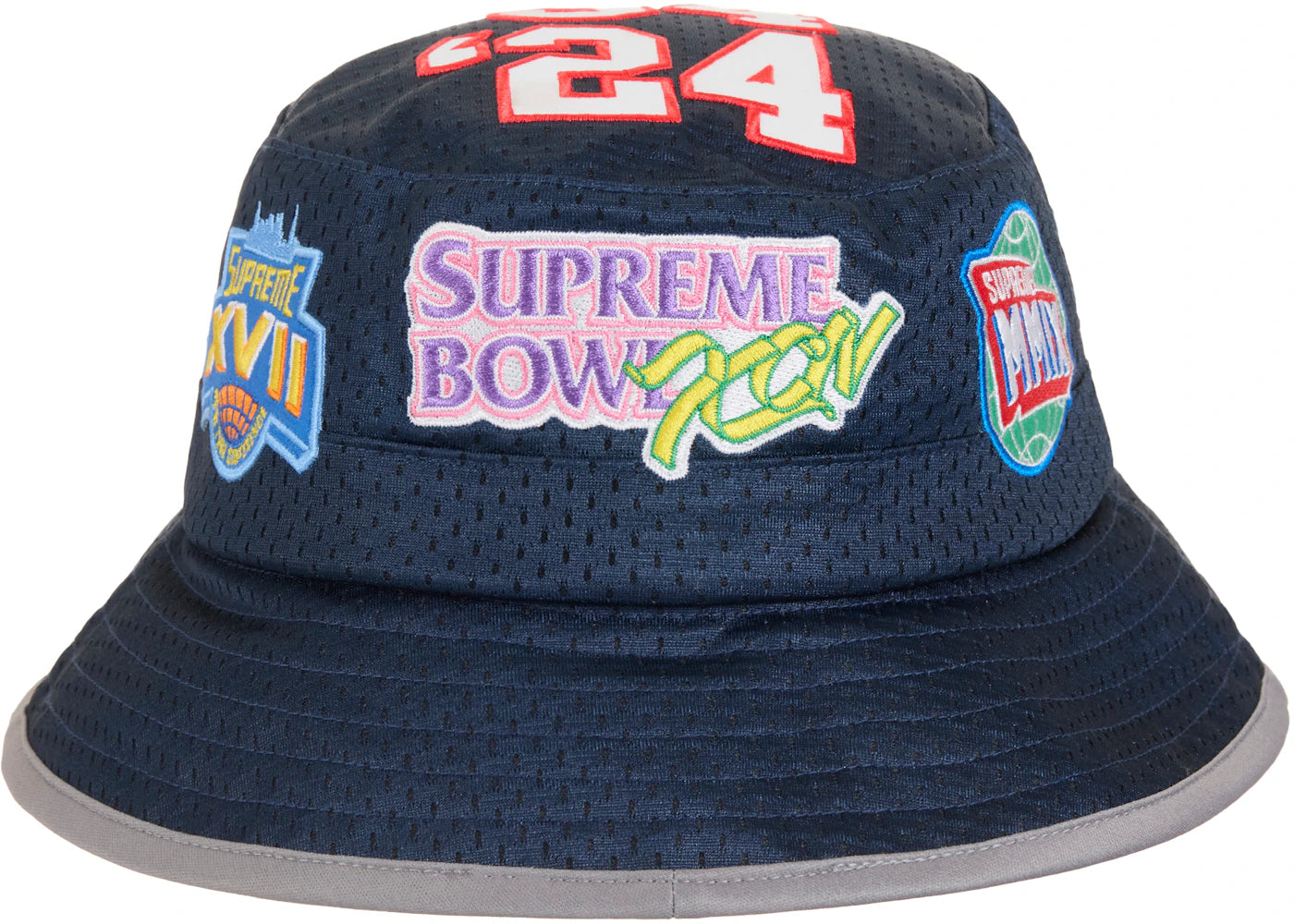 Supreme Playoffs Mesh Crusher Hat Navy - vue secondaire A