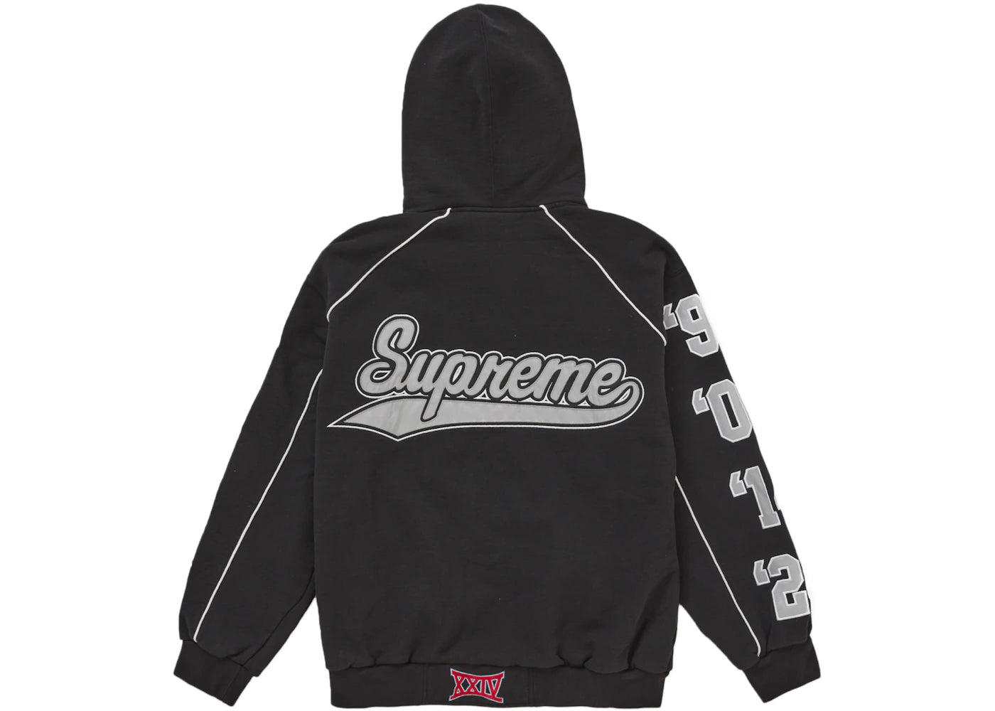 Supreme Playoffs Zip Up Hooded Sweatshirt Black